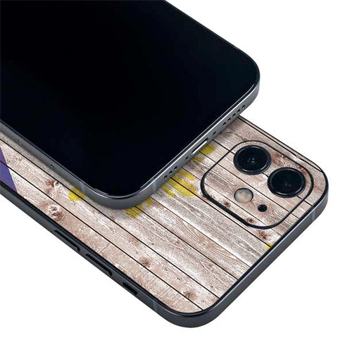 Philippines Flag Dark Wood iPhone 12 Mini Skin